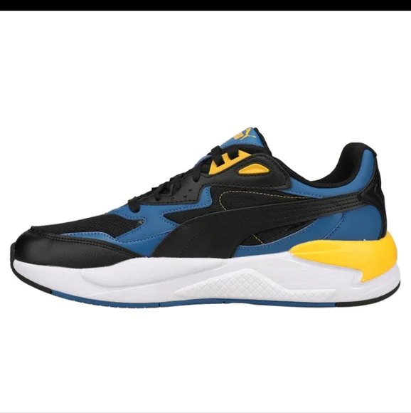 New Puma X-Ray Speed Lace Up Shoes lake blue, black, tangerine Men’s size 12 - Picture 2 of 8